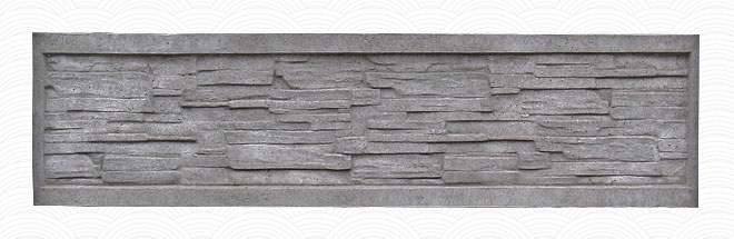 Еврозабор "Плитняк" в рамке